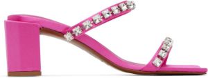 BY FAR Pink Tanya Heeled Sandals
