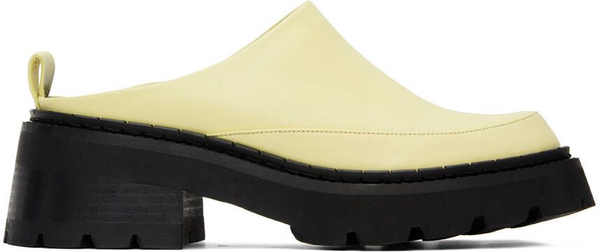 BY FAR SSENSE Exclusive Yellow Reyna Loafers