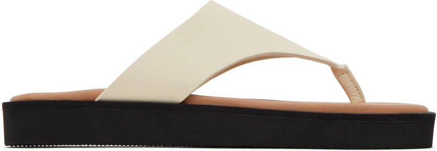By Malene Birger Off-White Marisol Flat Sandals
