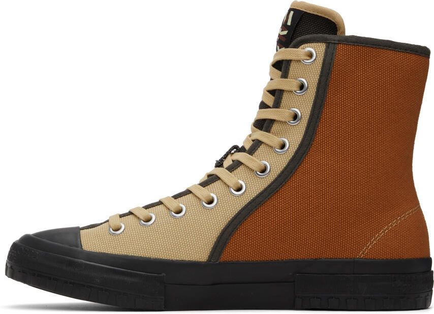 CAMPERLAB Brown & Orange Color Block Sneakers - Picture 3