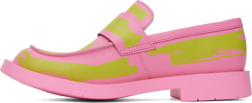 CAMPERLAB Pink & Green MIL 1978 Loafers - Picture 3