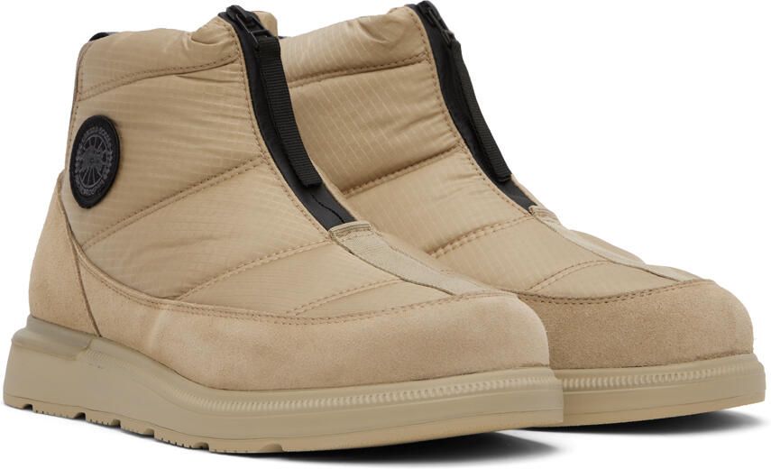 Canada Goose Beige Crofton Puffer Boots