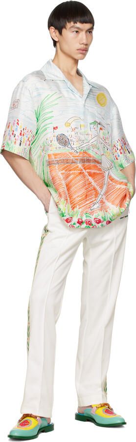 Casablanca Green & Yellow Memphis Mules - Picture 4