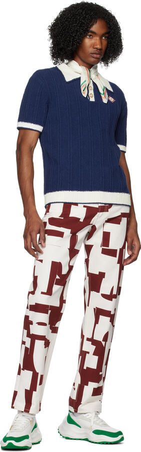 Casablanca White & Green Atlantis Sneakers - Picture 4