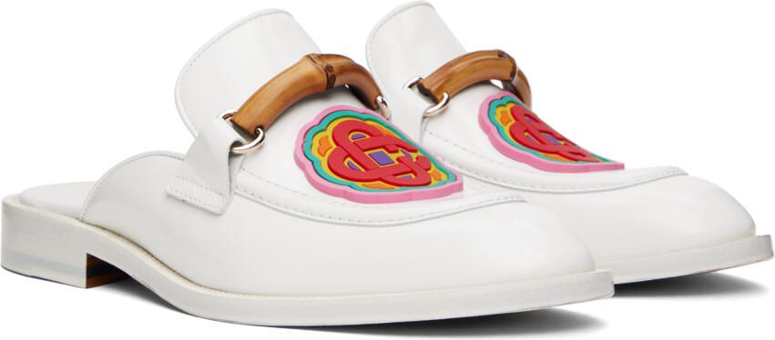 Casablanca White Memphis Mules - Picture 2