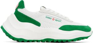 Casablanca White & Green Atlantis Sneakers