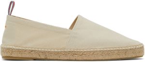 Castañer Off-White Canvas Pablo 001 Espadrilles