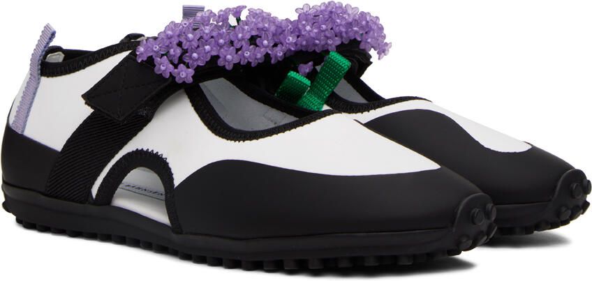 Cecilie Bahnsen White & Black Sara Sneakers - Picture 2