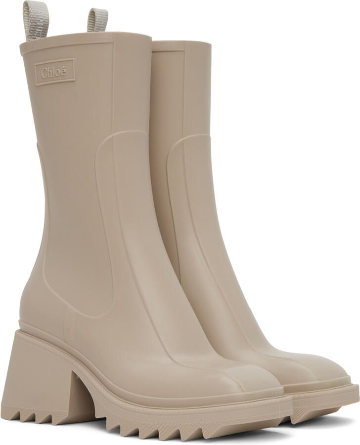 Chloé Beige Betty Boots