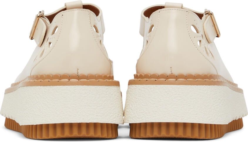 Chloé Beige Kurtys Oxfords