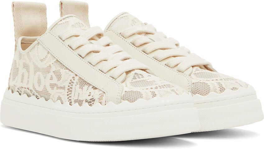 Chloé Beige Lauren Sneakers - Picture 2