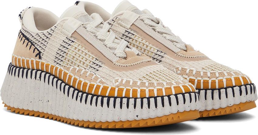 Chloé Beige Nama Sneakers - Picture 2