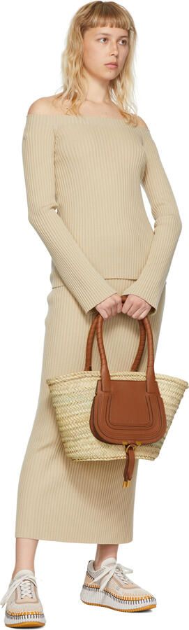 Chloé Beige Nama Sneakers - Picture 4