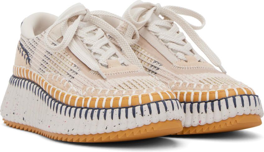 Chloé Beige Nama Sneakers - Picture 2
