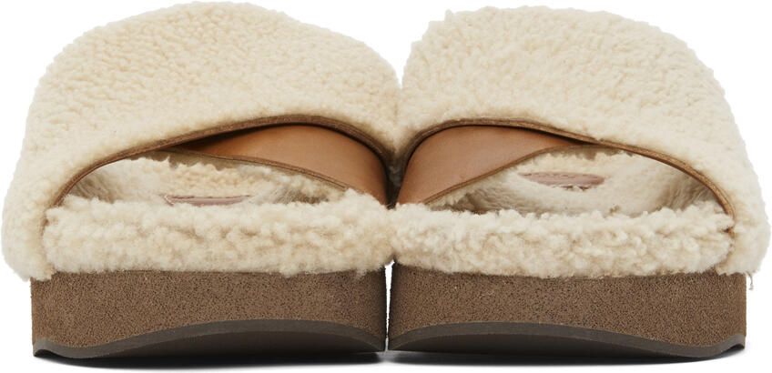 Chloé Beige Wavy Sandals - Picture 3