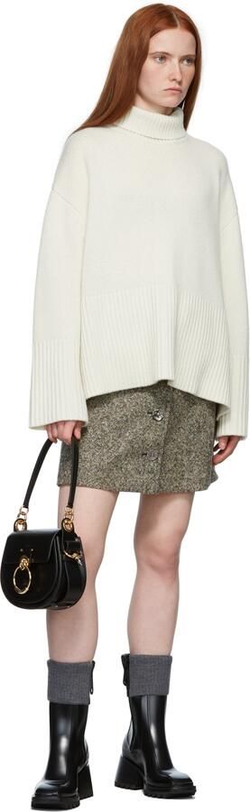 Chloé Black & Grey Betty Rain Boots - Picture 4