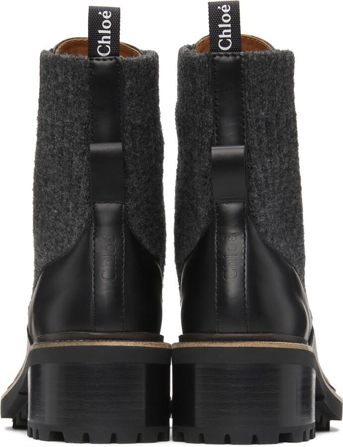 Chloé Black Franne Lace Sock Boots - Picture 3
