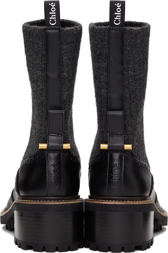 Chloé Black Franne Sock Ankle Boots - Picture 3