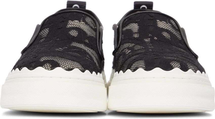 Chloé Black Lace Lauren Sneakers - Picture 3