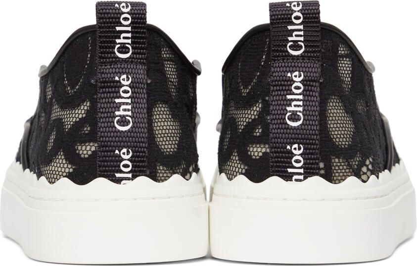 Chloé Black Lace Lauren Sneakers - Picture 2