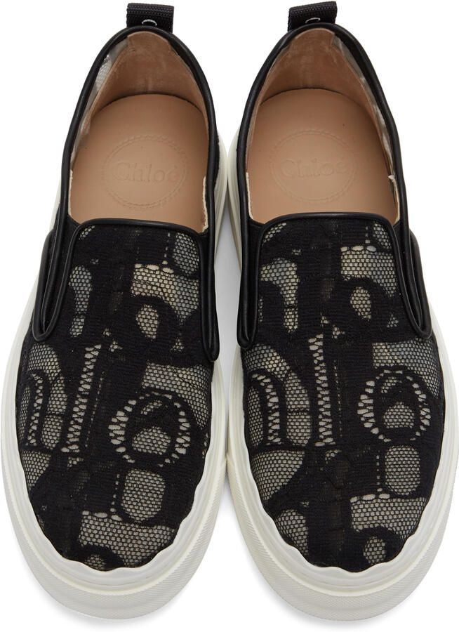 Chloé Black Lace Lauren Sneakers