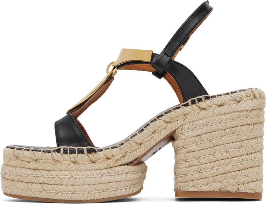 Chloé Black Pema Heeled Sandals - Picture 3