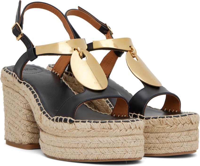 Chloé Black Pema Heeled Sandals - Picture 2