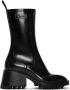 Chloé Black PVC Betty Rain Boots - Thumbnail 1