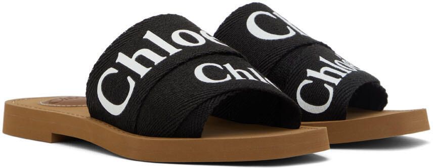 Chloé Black Woody Mules - Picture 2