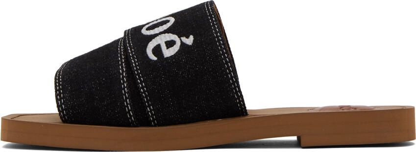 Chloé Black Woody Sandals - Picture 4