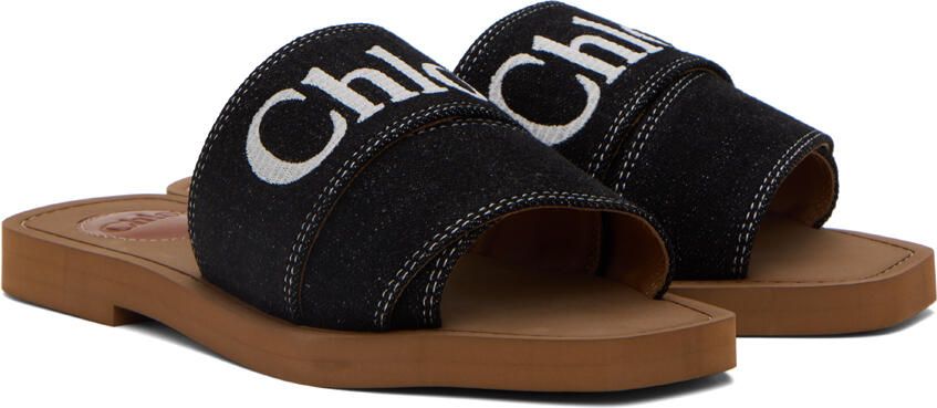Chloé Black Woody Sandals - Picture 2