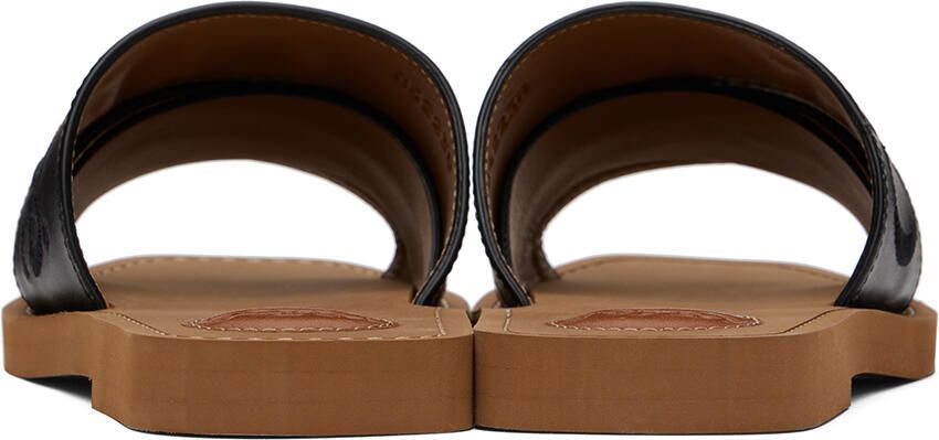 Chloé Black Woody Slides