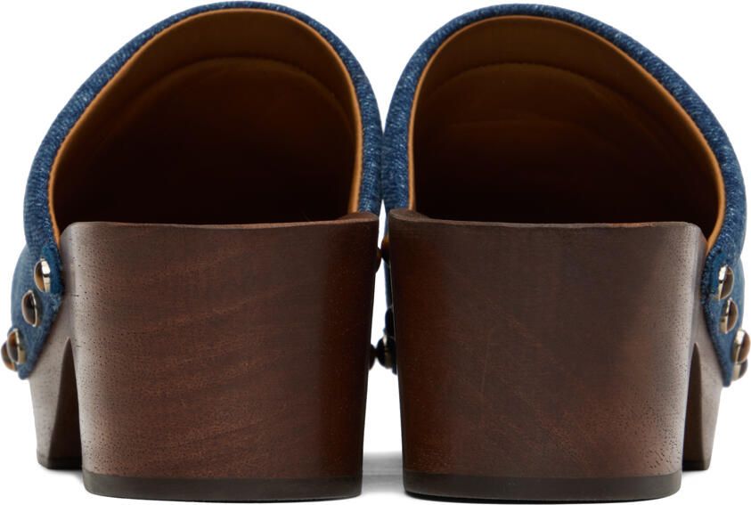 Chloé Blue Aurna Clogs