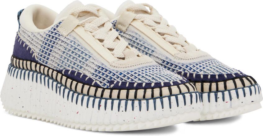 Chloé Blue Nama Sneakers - Picture 2