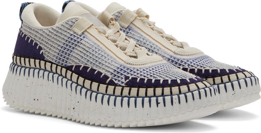 Chloé Blue Nama Sneakers - Picture 2