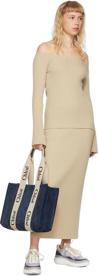 Chloé Blue Nama Sneakers - Picture 4