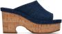 Chloé Blue Oli Platform Heeled Sandals - Thumbnail 1