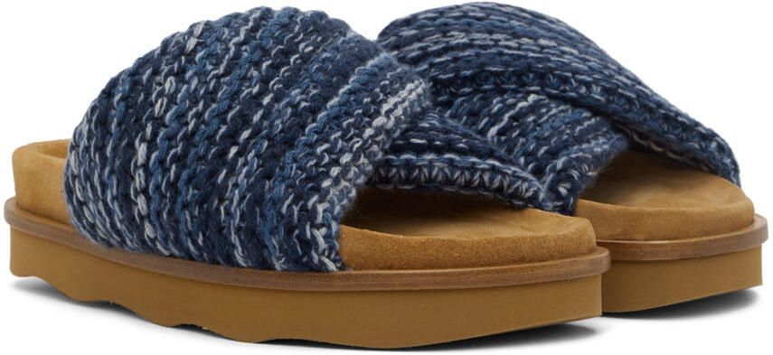 Chloé Blue Wavy Mules