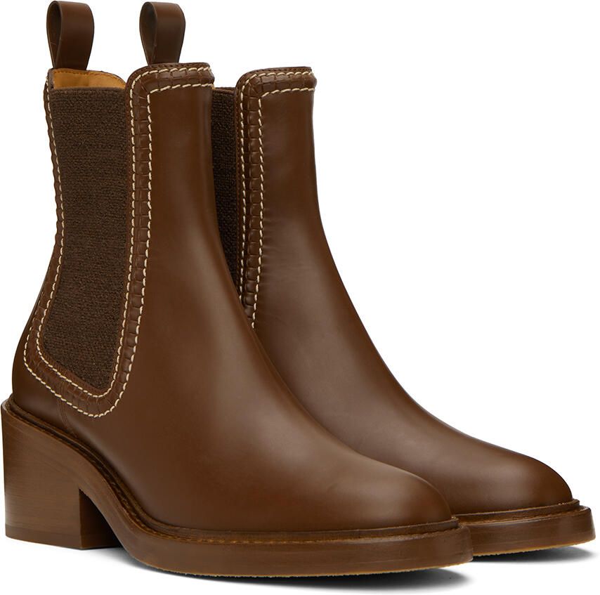 Chloé Brown Mallo Boots