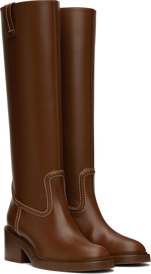 Chloé Brown Mallo Tall Boots - Picture 2