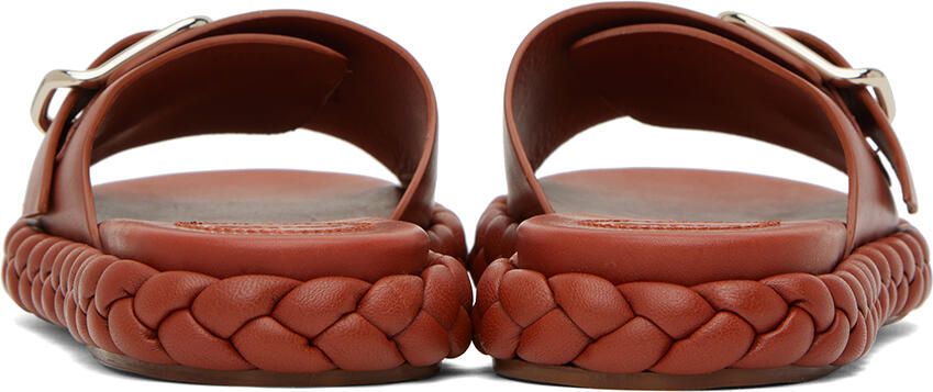 Chloé Brown Pip Slides