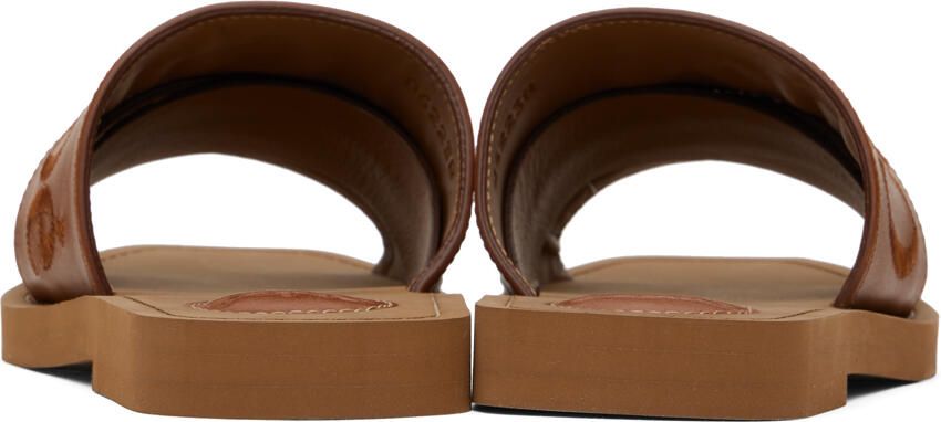 Chloé Brown Woody Slides