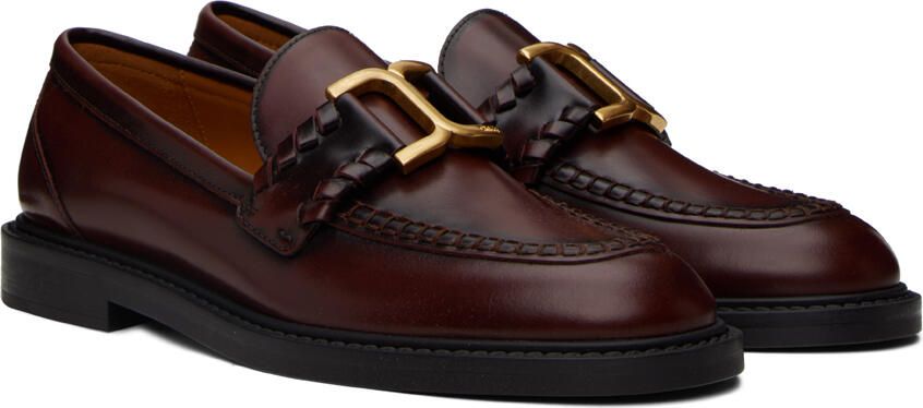 Chloé Burgundy Marcie Loafers - Picture 3