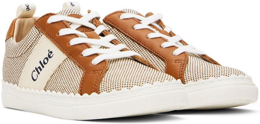 Chloé Kids Brown Lauren Sneakers - Picture 2
