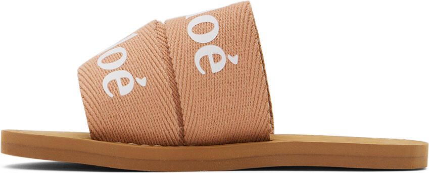 Chloé Kids Brown Woody Sandals - Picture 3