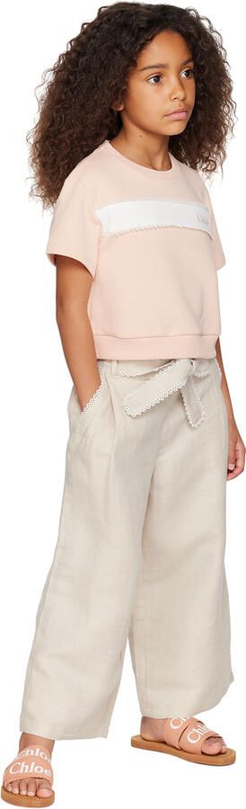 Chloé Kids Brown Woody Sandals - Picture 4