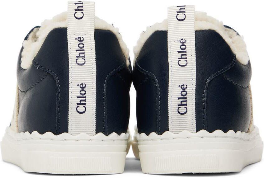 Chloé Kids Navy Lauren Sneakers - Picture 4