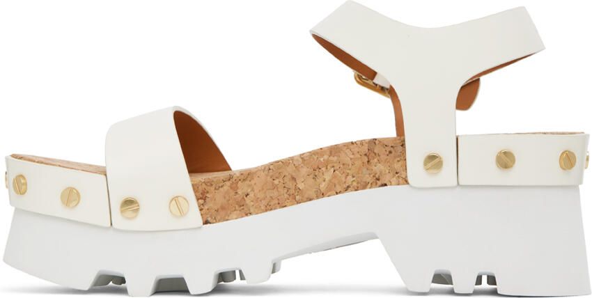 Chloé Off-White Owena Platform Sandals - Picture 3