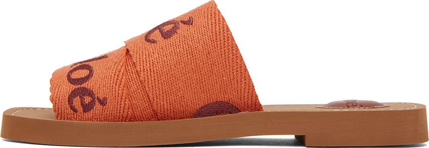 Chloé Orange Woody Mules - Picture 3