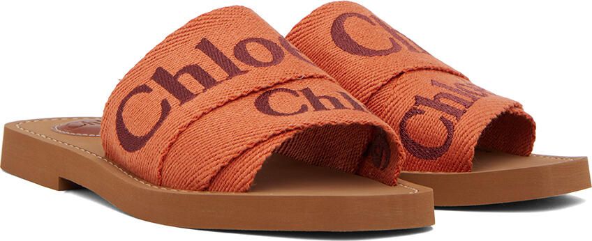 Chloé Orange Woody Mules - Picture 2